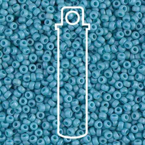 11/0 Miyuki Seed Beads - Fancy Frosted Pale Seafoam Blue - 22.5gm