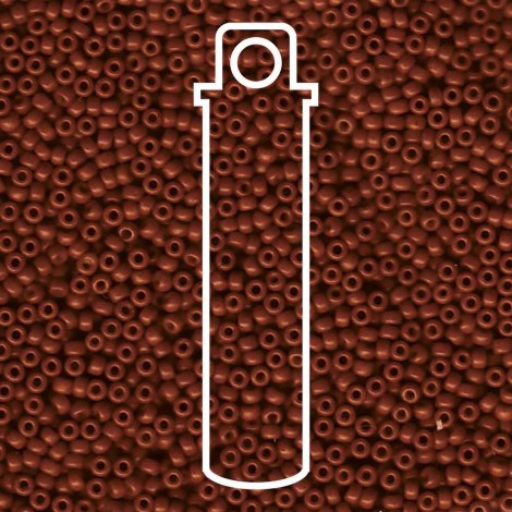 11/0 Miyuki Seed Beads - Special Dyed Reddish Brown - 23.5gm 11/0 Miyuki Seed Beads - Special Dyed Reddish Brown - 23.5gm