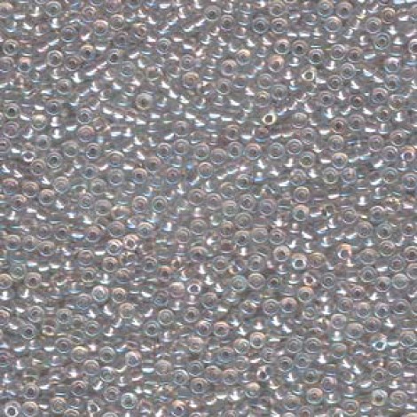 15/0 Miyuki Seed Beads - Taupe Lined Crystal AB
