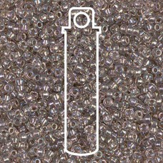 11/0 Miyuki Seed Beads - Taupe Lined Crystal AB - 12.5gm