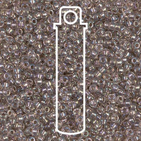 11/0 Miyuki Seed Beads - Taupe Lined Crystal AB - 12.5gm 11/0 Miyuki Seed Beads - Taupe Lined Crystal AB - 12.5gm