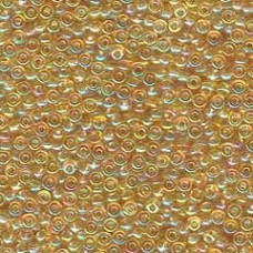 8/0 Miyuki Seed Beads - Trans Lt Topaz AB - 12.5gm