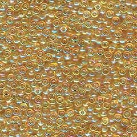 8/0 Miyuki Seed Beads - Trans Lt Topaz AB - 12.5gm