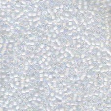 11/0 Miyuki Seed Beads - White Lined Crystal AB