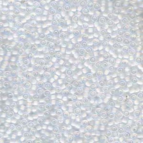 11/0 Miyuki Seed Beads - White Lined Crystal AB - 10gm