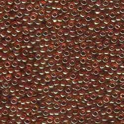 11/0 Miyuki Seed Beads - Dk Red Gold Luster
