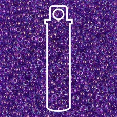 11/0 Miyuki Seed Beads - Purple Lined Aqua - 24gm