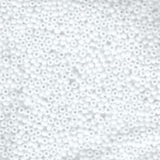 11/0 Miyuki Seed Beads - Opaque White - 23gm