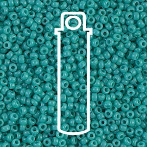 11/0 Miyuki Seed Beads - Opaque Turquoise Green - 23gm