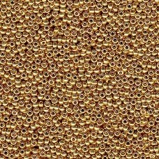 15/0 Miyuki Seed Beads - Duracoat Galvanised Gold 