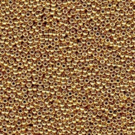 11/0 Miyuki Duracoat Seed Beads - Galvanised Gold - 23.5gm