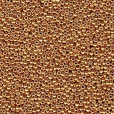 8/0 Miyuki Seed Beads - Galvanised Duracoat Yellow Gold