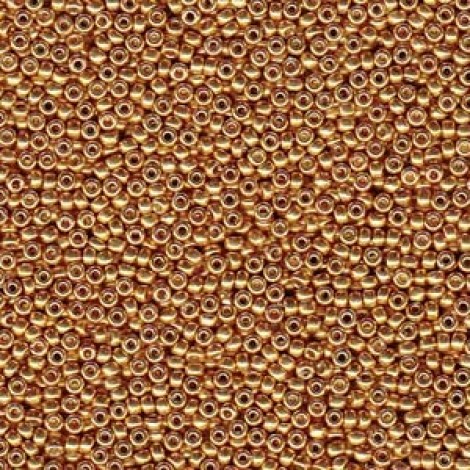 15/0 Miyuki Seed Beads - Duracoat Galvanised Yellow-Gold - 250gm Factory Bulk Pack