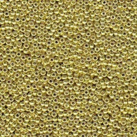 6/0 Miyuki Duracoat Seed Beads - Galv Yellow Gold