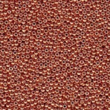 8/0 Miyuki Seed Beads - Galvanised Duracoat Pink Blush