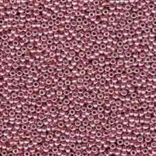 8/0 Miyuki Seed Beads - Galvanised Duracoat - Dk Coral