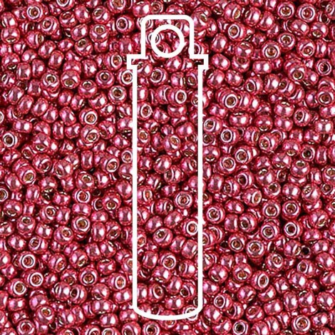 11/0 Miyuki Duracoat Seed Beads - Galvanised Light Cranberry - 8.5gm