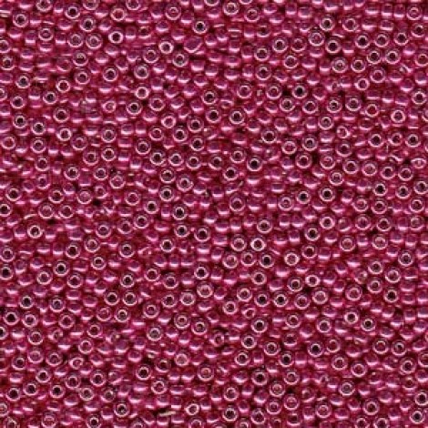 15/0 Miyuki Seed Beads - Duracoat Galv Light Cranberry