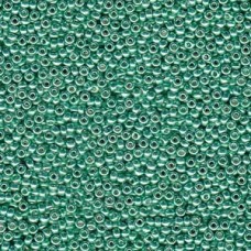 8/0 Miyuki Seed Beads - Galvanized Duracoat Dark Mint Green - 22gm