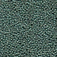 8/0 Miyuki Seed Beads - Galvanised Duracoat Sea Green