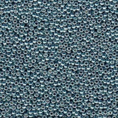 6/0 Miyuki Duracoat Seed Beads - Galv Dk Seafoam