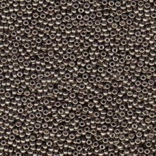 11/0 Miyuki Duracoat Seed Beads - Galvanised Pewter - 100gm Bulk Pack