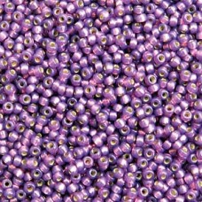 11/0 Miyuki Duracoat Seed Beads - Silver Lined Dark Lilac