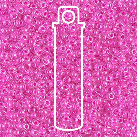11/0 Miyuki Seed Beads - Luminous Hot Magenta - 23.5gm 11/0 Miyuki Seed Beads - Luminous Hot Magenta - 23.5gm