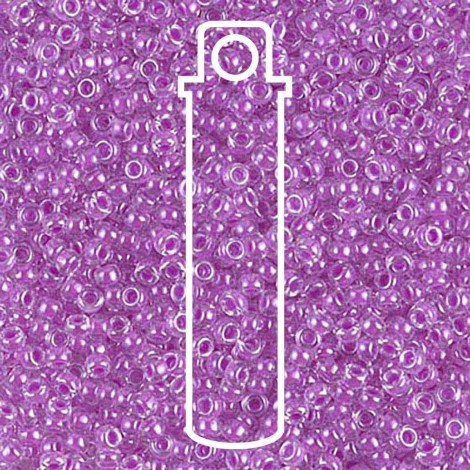 11/0 Miyuki Seed Beads - Luminous Plum Crazy - 8.5gm 11/0 Miyuki Seed Beads - Luminous Plum Crazy - 8.5gm