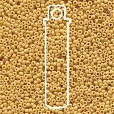 11/0 Miyuki Duracoat Seed Beads - Dyed Opaque Cream - 23gm