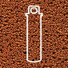 11/0 Miyuki Duracoat Seed Beads - Dyed Opaque Red Brown - 8.5gm