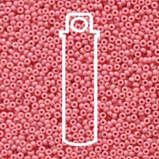 11/0 Miyuki Duracoat Seed Beads - Opaque Dyed Pink - 23gm