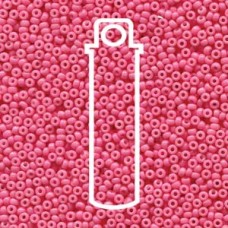 11/0 Miyuki Duracoat Seed Beads - Opaque Dyed Party Pink - 23gm