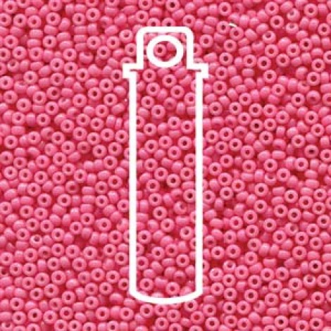 11/0 Miyuki Duracoat Seed Beads - Opaque Dyed Party Pink - 23gm 11/0 Miyuki Duracoat Seed Beads - Opaque Dyed Party Pink - 23gm