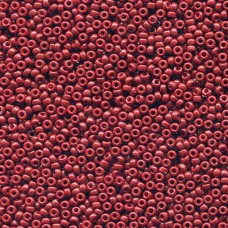 11/0 Miyuki Duracoat Seed Beads - Opaque Dyed Brick - 8.5gm