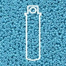11/0 Miyuki Duracoat Seed Beads - Opaque Dyed Aqua Blue - 23gm