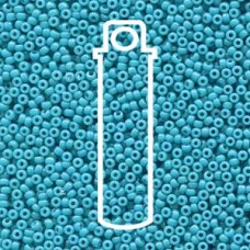 11/0 Miyuki Duracoat Seed Beads - Opaque Dyed Blue Green - 23gm