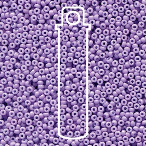 11/0 Miyuki Seed Beads - Duracoat Opaque Dyed Lilac - 8.5gm 11/0 Miyuki Seed Beads - Duracoat Opaque Dyed Lilac - 8.5gm
