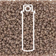 15/0 Miyuki Seed Beads - Frosted Opaque Glazed Rainbow Lavender - 8.2gm