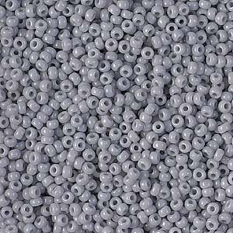 11/0 Miyuki Seed Beads - Opaque Cement Grey - 24gm 11/0 Miyuki Seed Beads - Opaque Cement Grey - 24gm