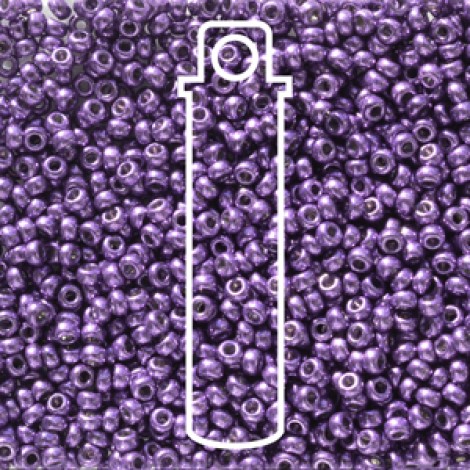 11/0 Miyuki Duracoat Seed Beads - Duracoat Galvanized Dark Lilac - 24gm