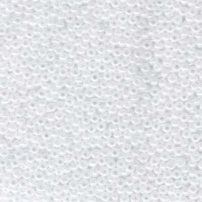 15/0 Miyuki Seed Beads - White Ceylon