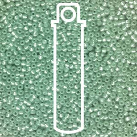 11/0 Miyuki Seed Beads - Mint Green Silverlined - 10gm