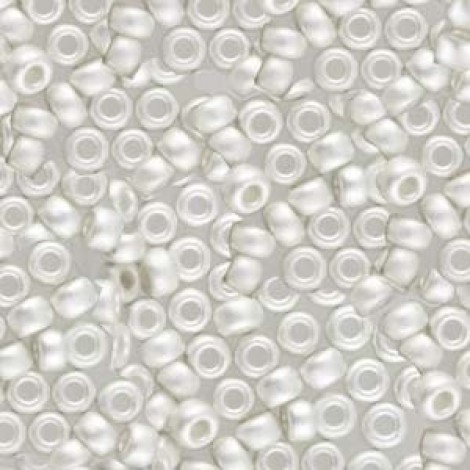11/0 Miyuki Seed Beads - Sterling Silver Plated Frosted - 8.5gm