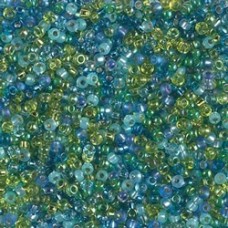 11/0 Miyuki Seed Beads - Electric Blue Lagoon Mix - 10gm