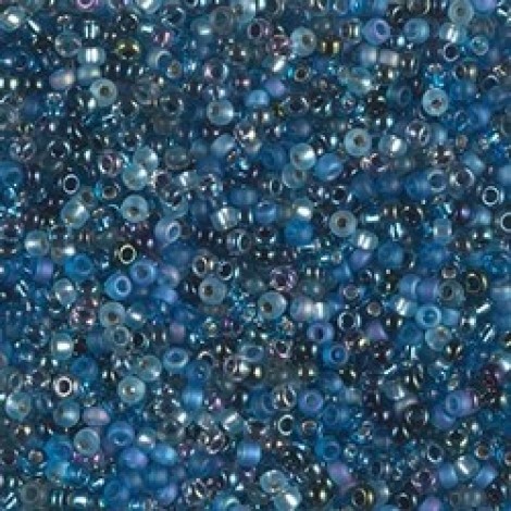 11/0 Miyuki Seed Beads - Deep Blue Sea Mix