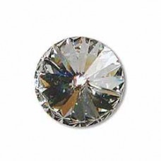 10.7mm Swarovski Rivoli Crystal Stone - Crystal - Pack of 2