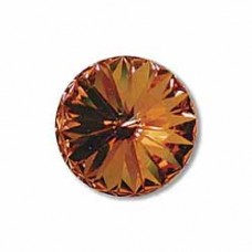 12mm Swarovski Rivoli Crystal Stone - Topaz - Each