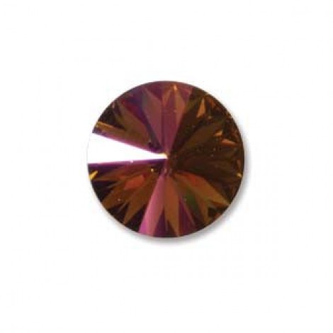 12mm Swarovski Rivoli Crystals - Topaz Starlight - Each 12mm Swarovski Rivoli Crystals - Topaz Starlight - Each