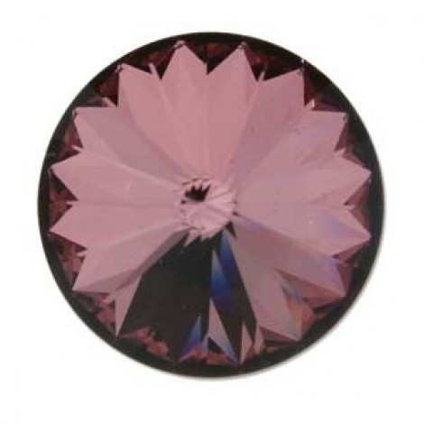 14mm Swarovski Rivoli Crystals - Crys Antique Pink